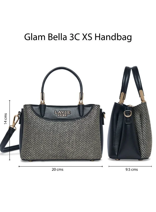 Lavie  Luxe Women's Glam Bella 3 Comparment Extra Small (Black) for Women | Best Price UAE